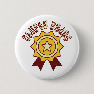 Chufty Badge - norra humor lustiga Manchester Knapp