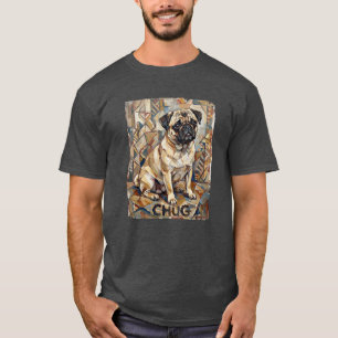 Chug Hund Kubist - Art Hund Vintage Stil T Shirt