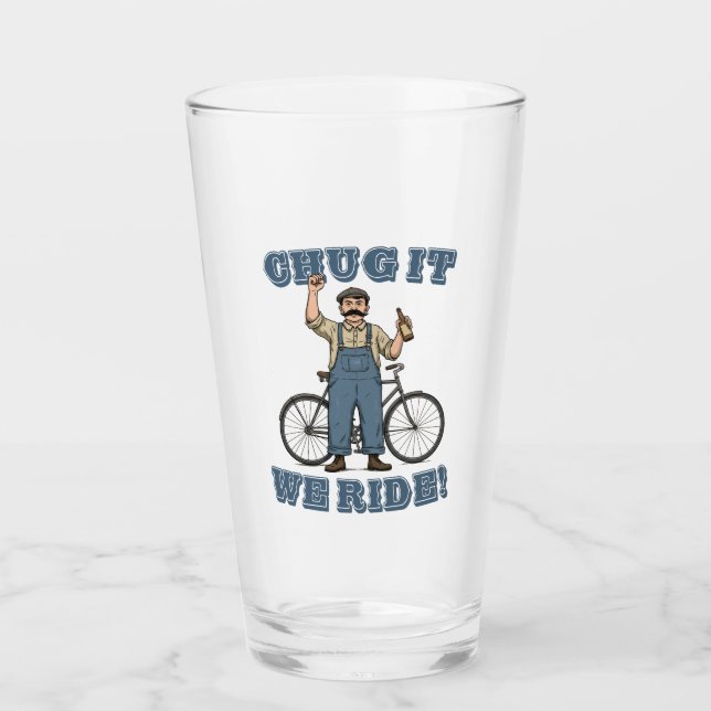 Chug it we Ride Cycling Glaskopp (Framsida)