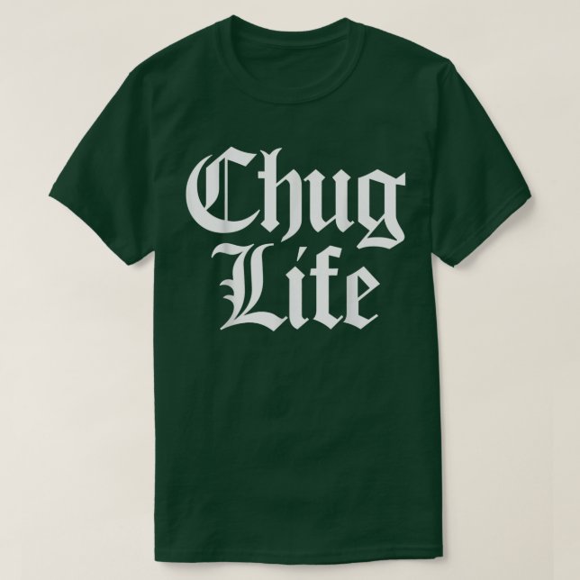 CHUG LIFE Heavy Metal Thrash Djent Guitarist Guita T Shirt (Design framsida)