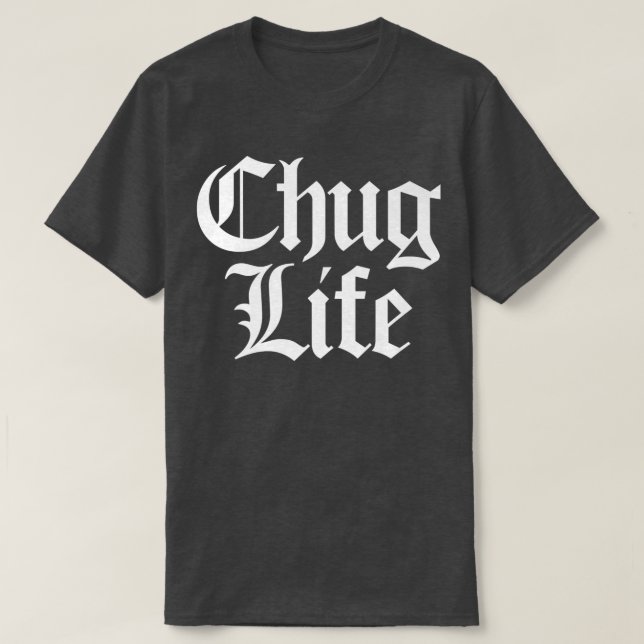 CHUG Life Heavy Metall Thrash Djent Guitarist Guit T Shirt (Design framsida)