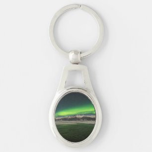 Chugach Aurora Ovalt Silverfärgad Nyckelring