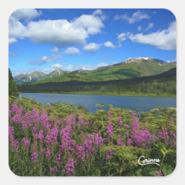 Chugach Mountains - Kuvert Stickers Fyrkantigt Klistermärke