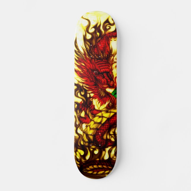 Chūgen (中元) skridskodäck skateboard bräda 19,5 cm (Framsida)