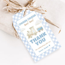 Chugga Chugga Train Birthday Favor Tags