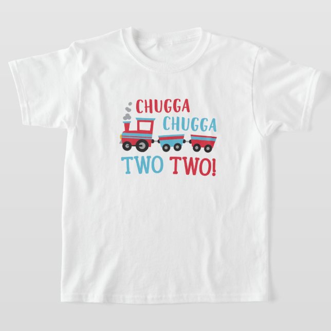 Chugga Chugga två andra födelsedagshjort T Shirt (Laydown)