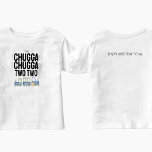 Chugga Chugga Two | Kid Birthday T-Shirt W/ Back<br><div class="desc">Försäkra dig om att din gäst hånglar på sin stora dag 🤩 Tillgänglig i en mängd storlekar,  material och stilar!</div>