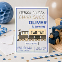 Chugga Chugga Two Two Tåget Pojkens 2-årsdag