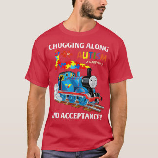 Chugging Along Autism Awareness And Acceptance Aut T Shirt