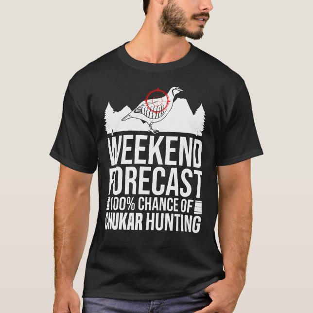 Chukar Hunting Bird Hunter Season T Shirt (Framsida)