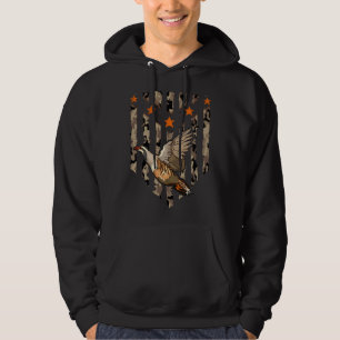 Chukar Hunting Camo Flagga Bird Hunter Hoodie
