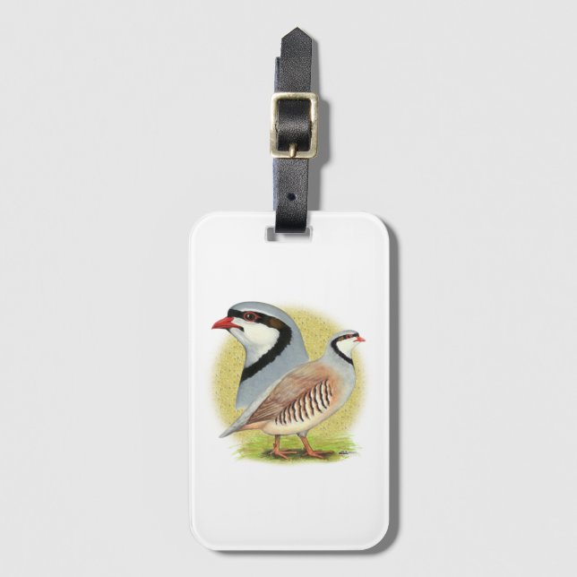 Chukar Partridge Combo Bagagebricka (Framsida vertikal)