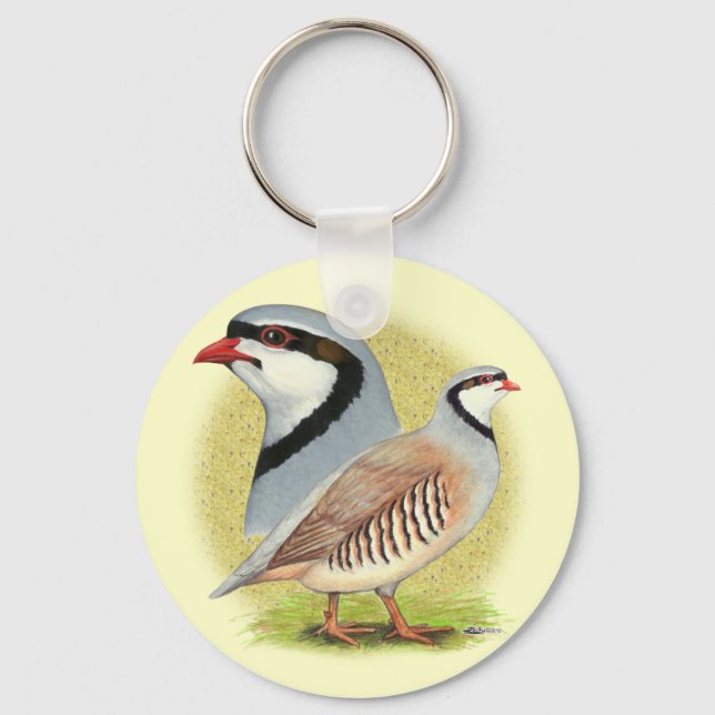 Chukar Partridge Combo Nyckelring (Framsida)