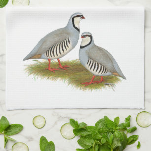 Chukar Partridge Pair Kökshandduk