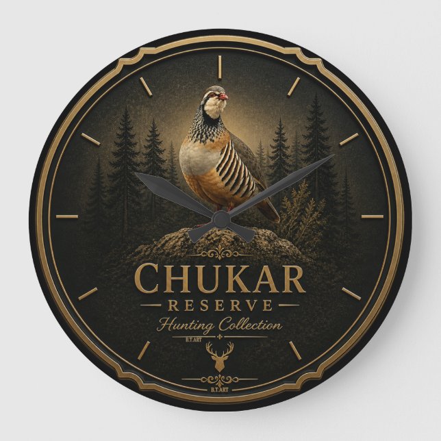 Chukar Rapphöna ,Konst Stor Klocka (Framsida)