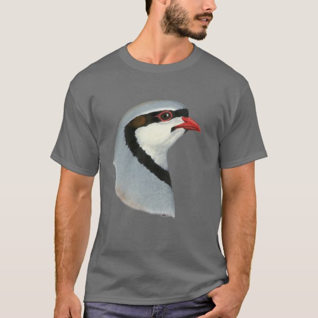 Chukar:  Rapphönahuvud T-shirt (Framsida)