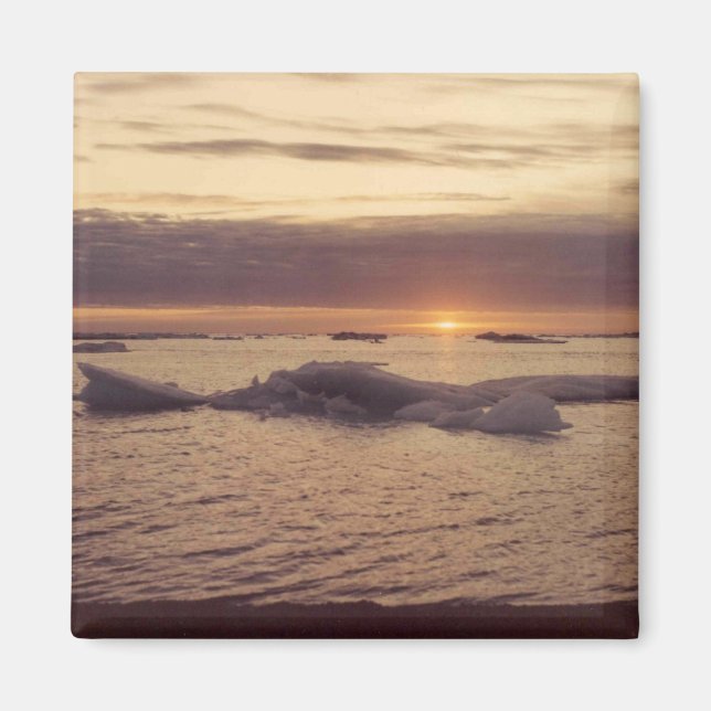 Chukchi Sea Fall Ice Barrow Alaska Photo Design Magnet (Framsidan)