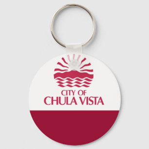 Chula Vista (California flagga Keychain) Nyckelring