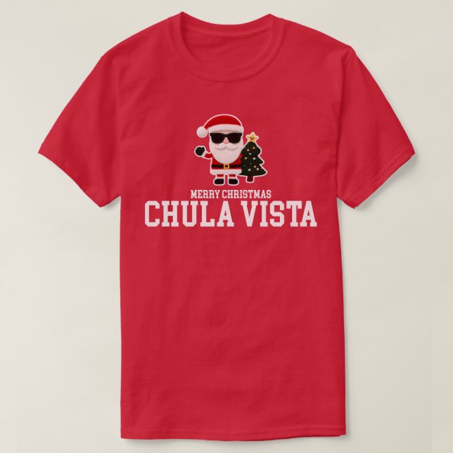 Chula Vista Julafton T Shirt (Design framsida)