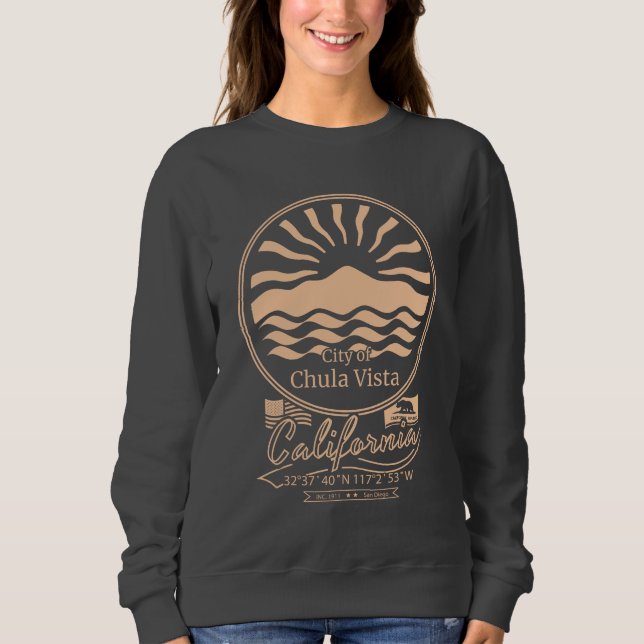 CHULA VISTA SAN DIEGO CALIFORNIA T SHIRT (Framsida)