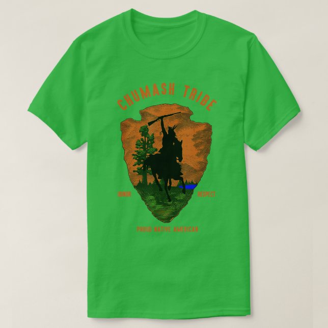 Chumash Tribe Native Indian Vintage Pil T Shirt (Design framsida)