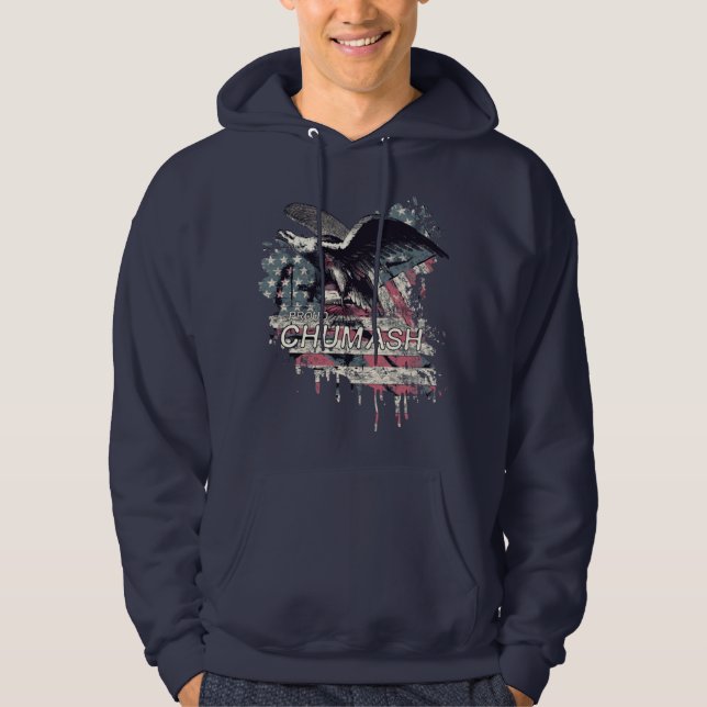 Chumash Tribe T-ShirtChumash Indian Tribe Hoodie (Framsida)