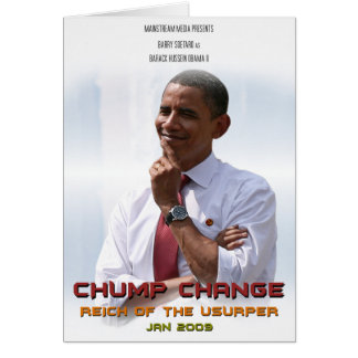 Chump Change (Obama) Hälsningskort