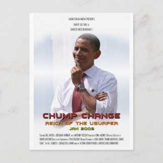 Chump Change (Obama) Vykort