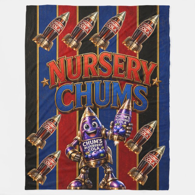 Chums Nursery/stor Nursery filt/Chums Cola Fleecefilt (Framsidan)