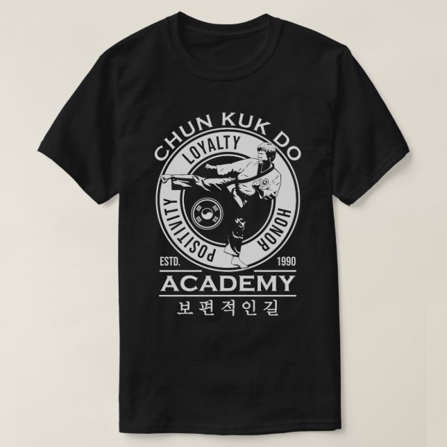 Chun Kuk Do Fictional Martial Arts Academy TShirt T Shirt (Design framsida)