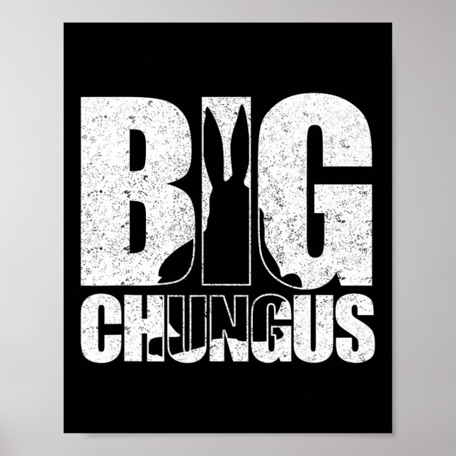 Chungus Meme Retro Vintage Nött Videospel D Poster (Framsidan)
