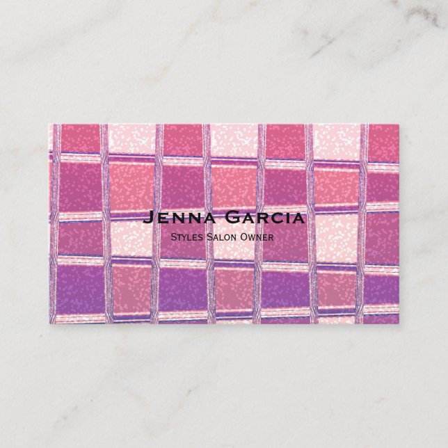 Chunky Chic Glitter Fyrkantig Glamour Visitkort (Framsida)