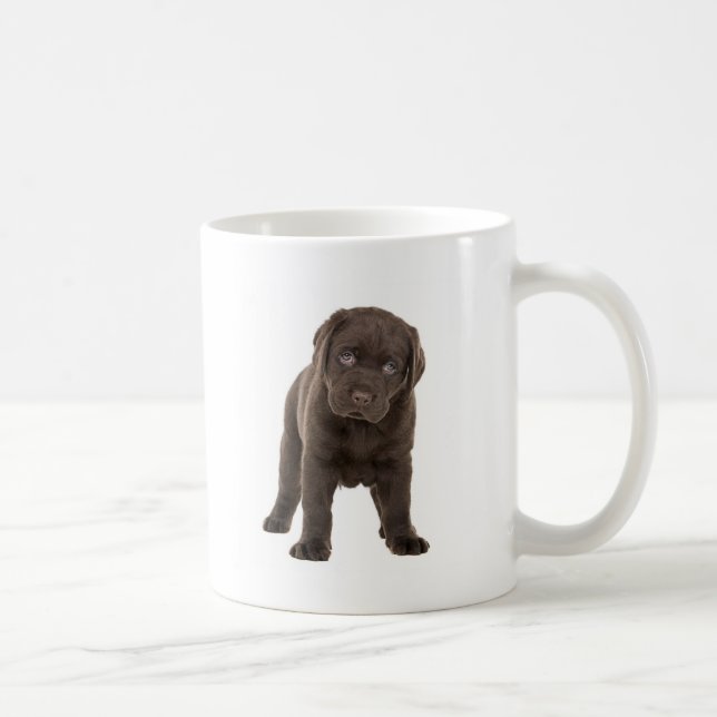 Chunky chokladLabrador valp Kaffemugg (Höger)