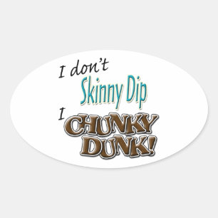 Chunky Dunk Ovalt Klistermärke