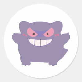 Chunky Gengar Runt Klistermärke