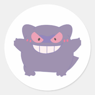 Chunky Gengar Runt Klistermärke