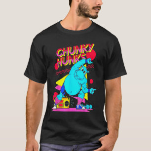 Chunky Hunks Gym Weightlift Bodybuilding Muscle T Shirt
