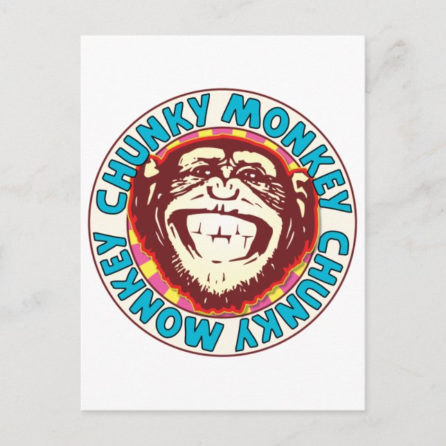 Chunky Monkey Vykort (Framsida)