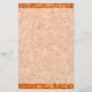 Chunky Natural Kork Wood Grain Brevpapper