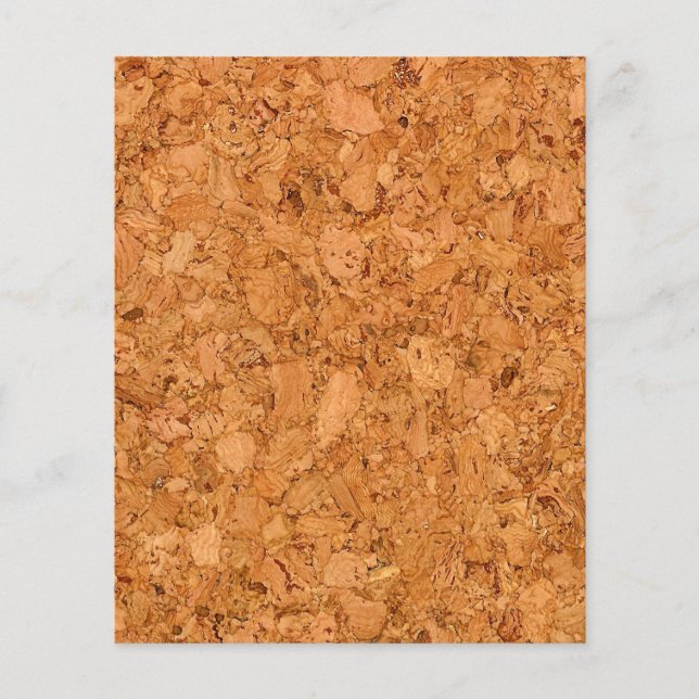 Chunky Natural Kork Wood Grain-utseende Flygblad (Framsidan)