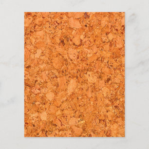 Chunky Natural Kork Wood Grain-utseende Flygblad