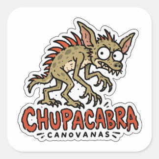 Chupacabra Canovanas Puerto Rico Kryptiddekal Fyrkantigt Klistermärke