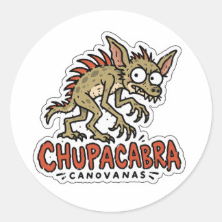 Chupacabra Canovanas Puerto Rico Kryptiddekal Runt Klistermärke