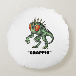 Chupacabra "Chappie" Cryptid Rund Kudde