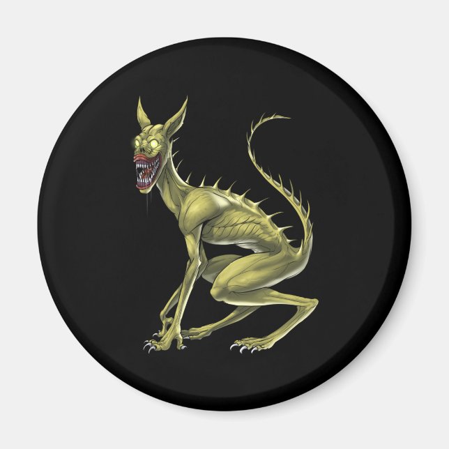 Chupacabra Cryptid-Beast Magnet (Framsidan)