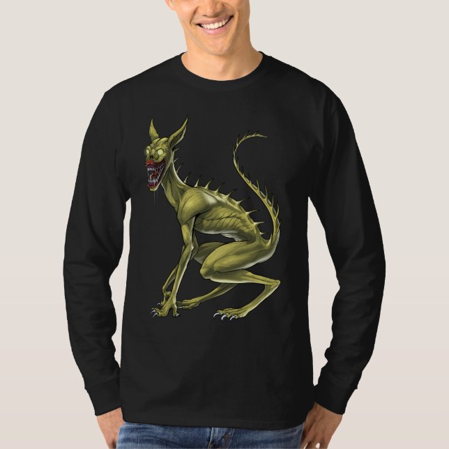 Chupacabra Cryptid-Beast T Shirt (Framsida)
