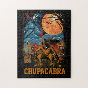Chupacabra Cryptid CreatAnpassade Text efter Pussel