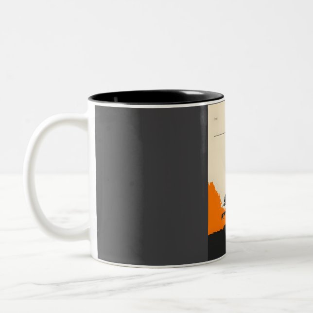 Chupacabra Cryptid Cryptozoology Poster Två-Tonad Mugg (Vänster)