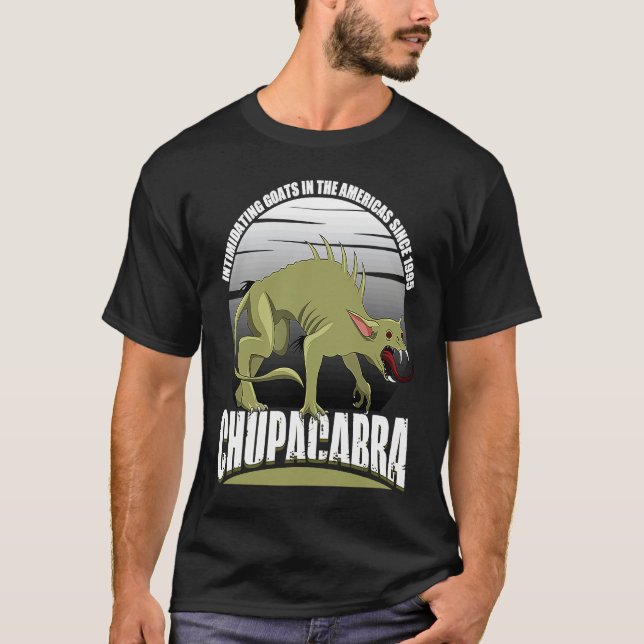 Chupacabra Intimidating Goats In The Americas Sinc T Shirt (Framsida)