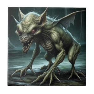 Chupacabra - Kryptidmonster eller djur Kakelplatta